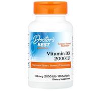 Doctor's Best Vitamine D3 2000 UI - 180 Capsules Molles