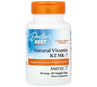 Doctor's Best Vitamine K2 MK-7 naturelle avec MenaQ7 ® 45 mcg - 60 gélules