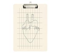 Doctors Day Porte-bloc électrocardiogramme de poche en acrylique mignon pour tableau à clip enseignant Taille 9 x 12,5 cm Tabla para escribir