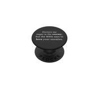 Doctors Say Sugar is The Enemy, Love Your Enemies Christian PopSockets PopGrip Adhésif