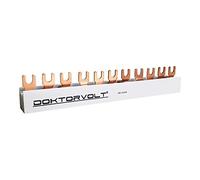 Doctorvolt 2841 Fourche de phase PS/G 4 phases 11 modules 16 mm² 100 A Rail de collecte