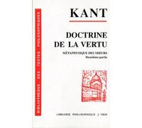 Doctrine De La Vertu - Metaphysique Des Moeurs, 2eme Partie