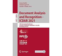 Document Analysis And Recognition - Icdar 2021