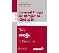 Document Analysis and Recognition - ICDAR 2025: 19th International Conference, Wuhan, China, September 16-21, 2025, Proceedings, Part III