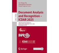 Document Analysis and Recognition - ICDAR 2025: 19th International Conference, Wuhan, China, September 16-21, 2025, Proceedings, Part IV