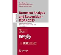 Document Analysis and Recognition - ICDAR 2025: 19th International Conference, Wuhan, China, September 16-21, 2025, Proceedings, Part I