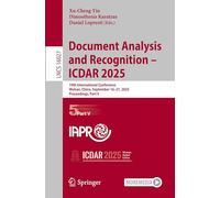 Document Analysis and Recognition - ICDAR 2025: 19th International Conference, Wuhan, China, September 16-21, 2025, Proceedings, Part V