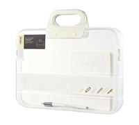 Document Bag A4 Portable Clear Bag, Document Storage Box with Handle