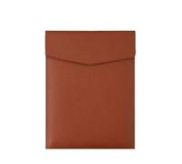 Document Cuir Chemise A4 en similicuir, simple, grande capacité, porte-documents tendance, organiseur de documents, contrats, factures, documents de bureau(Dark brown)