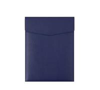 Document Cuir Chemise A4 en similicuir, simple, grande capacité, porte-documents tendance, organiseur de documents, contrats, factures, documents de bureau(Blue)