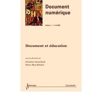 Document et education document numerique vol 7 n 12 2003 - Vanoirbeek - Hermes Science Publications - broché - Livre