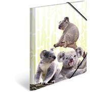 Document Folder Din A3 Exotic Animals Strong Plastic With Printed Inner Flaps,Elastic Binding,Tabbed Folder,1 Children's Document Holder