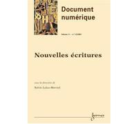 Document numérique, n° 1-2 (2002) Nouvelles écritures - Leleu-Merviel - Hermes Science Publications - broché - Revue