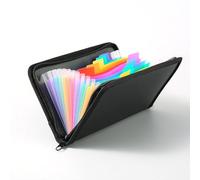document Sac de réception avec fermeture éclair double face, porte-document arc-en-ciel, 1 pièce avec 13 compartiments