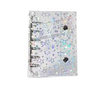 Document Sleeves Binder Sheet Protectors, Pvc Transparent Sealing Collectible Card Storage Binders With Star Pattern Small Organizer Supplies For Girls Boys Youth Kids Family