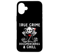 Documentaires Mignons sur Le Vrai Crime et Amateurs de Cas froids Coque pour iPhone 16 Plus