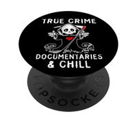 Documentaires Mignons sur Le Vrai Crime et Amateurs de Cas froids PopSockets PopGrip Adhésif