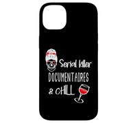 Documentaires sur Les tueurs en série et Chill Messy Bun Mom Skull Coque pour iPhone 14 Plus