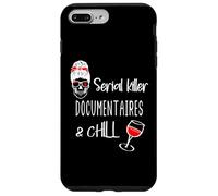 Documentaires sur Les tueurs en série et Chill Messy Bun Mom Skull Coque pour iPhone 7 Plus/8 Plus