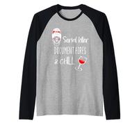 Documentaires sur Les tueurs en série et Chill Messy Bun Mom Skull Manche Raglan
