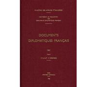 Documents diplomatiques français 1961 - Tome II (1er juillet - 31 décembre) - Ministère des Affaires Etrangères - Peter Lang - broché - Livre