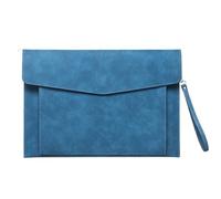 Documents en cuir Porte-documents A4 en cuir, classeur, grande capacité, mallette d'affaires, étui étanche for ordinateur portable, organiseur de bureau(Color06)