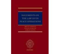 Documents On The Law Of Un Peace Operations