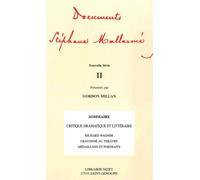 Documents Stéphane Mallarmé - Nouvelle série II - Stéphane Mallarmé - Nizet - broché - Essai