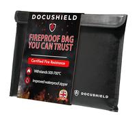 DocuShield Porte-documents ignifuge et résistant à l'eau | Portefeuille de protection pour documents A4 et stockage d'argent | Protection contre les dommages causés par le feu et l'eau | Marque