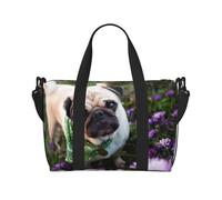 DOD in The Garden Sac de gym imprimé pour femme, sac de week-end, sac pour articles personnels, sac à bandoulière pour homme et femme, taille unique, Noir , Taille unique