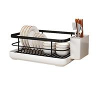 Doda Rejilla Kitchen - Organisateur de plats multifonction avec plateau | Soutenez les plats et recouvert de drainage pour la cuisson des étoiles ménagères