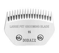DODAER Grande lame amovible en acier de toilettage pour chien, compatible avec les tondeuses Andis Super Blender, Oster A5, Wahl KM10 Series pour grands chiens, chevaux, moutons