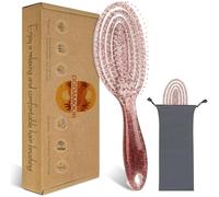 DODAMOUR Brosse à cheveux démêlante, brosse à pagaie ventilée pour le brushing et le massage du cuir chevelu, compacte et portable avec dents en nylon, idéale pour les cheveux humides et secs