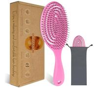 DODAMOUR Brosse à cheveux démêlante, brosse à pagaie ventilée pour le brushing et le massage du cuir chevelu, compacte et portable avec dents en nylon, idéale pour les cheveux humides et secs