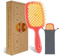 DODAMOUR Brosse à cheveux démêlante, brosse à pagaie ventilée pour le brushing et le massage du cuir chevelu, peigne de massage carré idéal pour cheveux humides et secs, convient pour homme et femme