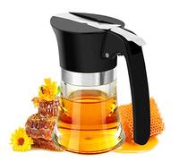 DODAMOUR Distributeur de sirop de 100 ml avec poignée, distributeur de miel en acrylique pour sirop d'érable et sirop de chocolat, distributeur de sucre pour cuisine