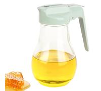 DODAMOUR Distributeur de sirop de 382,7 g avec couvercle en zinc moulé - Bec verseur anti-goutte pour sirop d'érable, flacon distributeur d'huile avec poignée antidérapante, pot à miel et récipient à