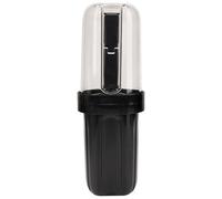 DODAMOUR Étui de voyage pour brosse à dents, poignée pliable en plastique, boîte de rangement portable pour brosse à dents de dentifrice, boîte de rangement pour voyage, camping, salle de bain, noir