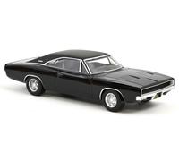 Dodge Charger 1968 Voiture Jet Noire Modèle 1:43 950004 NOREV