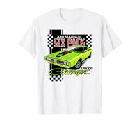 Dodge Charger 440 Magnum Lot de 6 T-Shirt, Homme, Blanc, M