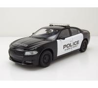 Dodge Charger Pursuit Police 2016 Noir Et Blanc Modèle Réduit 1:24 Welly