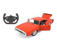 JAMARA 402116 Dodge Charger R/T 1970 1:16 Porte 2,4 GHz sous Licence Manuelle, intérieur détaillé, Peinture fidèle, Voiture RC télécommandée, Rouge