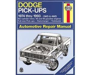 Dodge Pick Ups 74 93 by David Hayden & J H Haynes & Jay Storer David Hayden, Jay Storer, John Harold Haynes (Auteur)