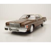 Dodge Royal Monaco Coupé 1977 Brun Beige Maquette 1:24 Whitebox