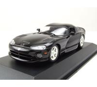 Dodge Viper Coupé 1993 Noir Voiture Miniature 1:43 Maxichamps Die-Cast