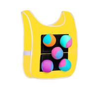 Dodgeball Vest Game - Throwing Balls Game with 5 Balls and 1 Vest | Playground Games Toy, Parent-Child Interaction Outdoor Games Props