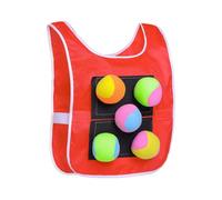 Dodgeball Vest,Playground Throwing Target with 5 Balls | Throwing Target, Catch Toss Soft Toy Balls for Indoor Outdoor Gym Park Garden