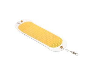 Dodger de Pêche à Traîne, Leurre Métal ABS à Paillettes | Motif Écailles, Finition Holographique, Eau Trouble et Traîne Rapide, pour Truite et Imitateurs