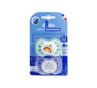 Dodie Sucettes Anatomiques Jour Nuit 0-6M A30 2 Unités
