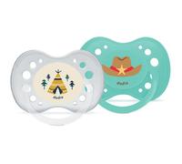 Dodie Sucette Duo Anatomique Silicone Dessin Garçon +6 mois